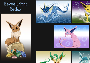 Eeveelutions Set of images